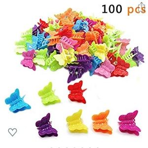 Colorful butterfly clips